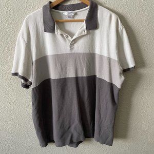 Calvin Klein White/Gray Polo